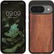 kwmobile telefoonhoesje geschikt voor Google Pixel 10 / Pixel 10 Pro - Hoesje met bumper in vintage bruin / bruin - Backcover - hout