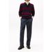 Tommy Hilfiger Dc Knitted Rugby Ciel désert/Rouge profond Taille : XL