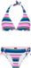 Protest Prtkami – Bikini set Dames – Halter top – C&D-Cup – Denim/Gestreept