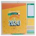 Mr.Wonderful Magnetische familie-wandkalender 2024 - Laten we ons familie geven in 2024! 34 x 35 x 0,5