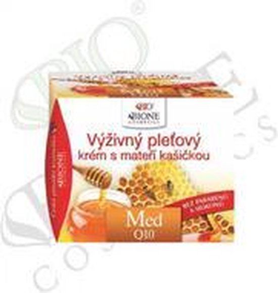 Bione Cosmetics - Výživný pleťový krém s mateří kašičkou Med + Q10 - 51ml