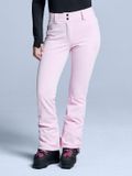 Poederbaas Skibroek Dames - Stretch Softshell Powder Rose - Maat M