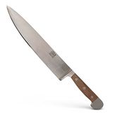 Güde Koksmes, gesmeed, serie Alpha, dubbele kop, handvat walnoothout