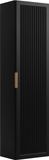 3xE living meuble de salle de bain, noir, 35 x 27 x 136 cm