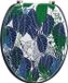 Duroplast abattant de WC avec fermeture douce et déclipsage rapide - Bleu/Gris/Vert