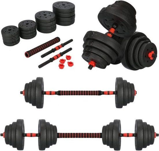 Viking Choice Halterset / Dumbbellset 40 kg verstelbaar - Zwart