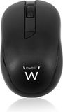 Ewent EW3223 muis RF Draadloos Optisch 1000 DPI Ambidextrous Zwart