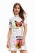 Desigual Korte Jurk VEST_NEWSPAPER