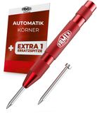 FAMEX 8242 Automatische centerpons, punt van HSS-staal, slagkracht instelbaar 50–100 N
