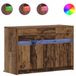 vidaXL TV-kast 91 x 34 x 61 cm Oud hout Bewerkt hout