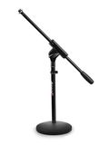 Audibax MS-044B - microfoonhouder voor het bureau, incl. 1 kabelhouder, tafelhouder voor microfoon, kort, verstelbaar, afneembaar, ronde voet
