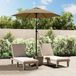 Prolenta Maison Exclusive Parasol, taupekleurig, 200 x 224 cm, aluminium