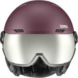 UVEX Wanted Visor Ski Helmet - Bramble Antique Rose Mat - 54-58cm