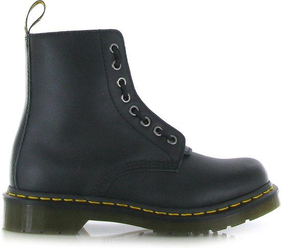 Dr. Martens 1460 Pascal Front Zip Dames Veterboots - Mat Zwart - Maat 41