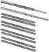 Set glissières de tiroir, à roulement à billes, 17x182 mm, pour ouverture partielle, zingué, 5 pièces.
