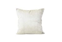 Soleil d'Ocre Fluweel Omslag van Kussen, Polyester, Ecru, 40 x 40 cm