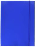 Esselte, 390341050, snelhechter met 3 kleppen, capaciteit 150 vellen, formaat 25x35, met elastieksluiting, persspan, blauw
