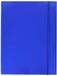 Esselte, 390341050, snelhechter met 3 kleppen, capaciteit 150 vellen, formaat 25x35, met elastieksluiting, persspan, blauw