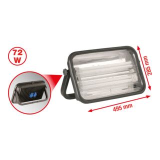 KS Tools Professional Cold Light Work Lamp 72 Watt, 285x495mm