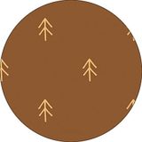 Bonateks Ronde digitaal bedrukte muismat, antislip onderkant, voor kantoor en thuis, diameter: 22 cm