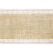 Jute chemin de table avec dentelle Blanc - 28 x 275 cm - Thème antique/romantique