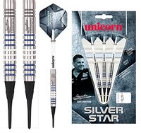 Unicorn Star Gary Anderson Soft Tip Darts, Zilver, 17 g