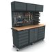 Bullram Icecat Verrijdbare werkbank 2 deuren 2 x 5 laden kast incl. gereedschapswand en bovenkast