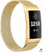 Strap-it Fitbit Charge 4 Milanese band - goud - Maat: S