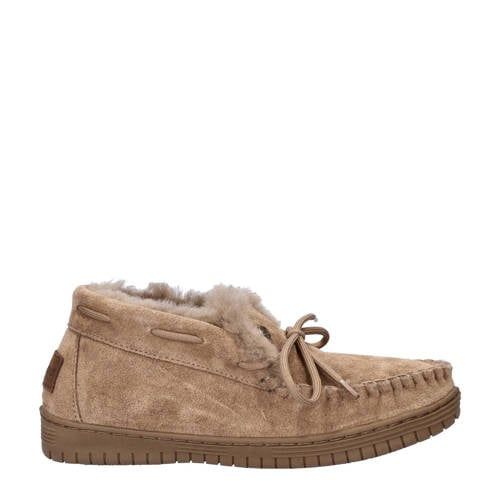 Warmbat Australia suède pantoffels taupe