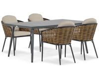 Lifestyle Garden Furniture Lifestyle Lifestyle Nice/Sophia 180 cm dining tuinset 5-delig