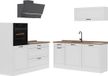 Vicco Complete keukeneenheid R-Line, Wit landelijk/Wit, 160 cm zonder werkblad