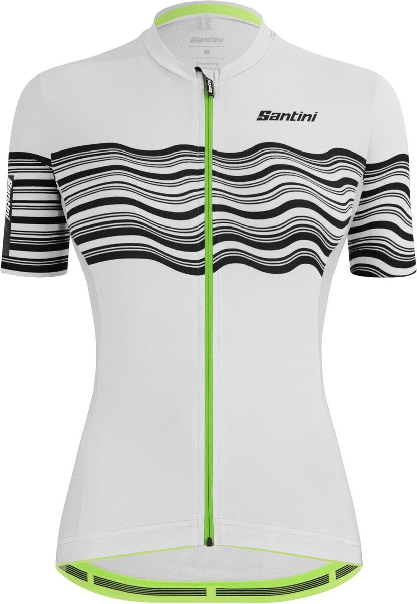 Santini Tono Profilo Jersey met korte mouwen Dames, wit/zwart