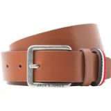 JACK & JONES Jacespo riem leren riem heren, Cognac.