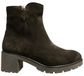 Gabor - Dames - Enkellaarsjes - Donker bruin - Nubuck - Blokhak