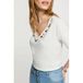 Morgan top met strass-steentjes - wit