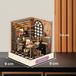 Maison de poupée miniature à construire - Maison de poupée en bois - Éclairage LED - À construire soi-même