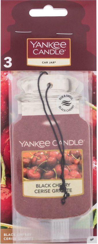 Yankee Candle Black Cherry Car Jar - Set van 3