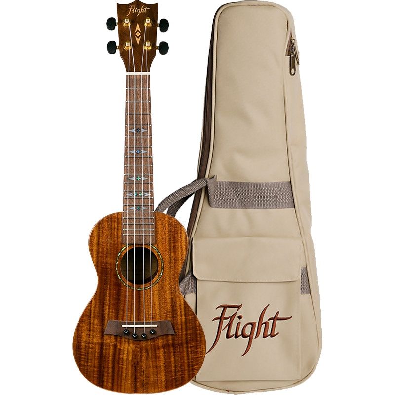 Flight Supernatural Series DUC445 Glossy Acacia Ukulele - 3830054909892