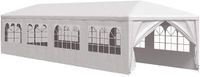 vidaXL Tente de réception 3x12m Blanc
