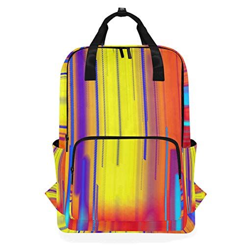 MONTOJ Travel Rugzak Glitch Multi-kleuren School Rugzak