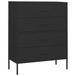 VidaXL Ladekast Zwart Staal 80x35x101,5 cm
