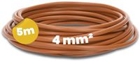 Kalitec 5 meter H07V-K 4 mm² bruine bedradingskabel