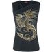 Spiral Celtic Dragon Spiral Tanktop - S tot XXL - voor Vrouwen - zwart