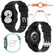 Wigento Samsung Siliconen horlogeband met beschermende behuizing, geschikt voor de Galaxy Watch 4 Classic 46mm