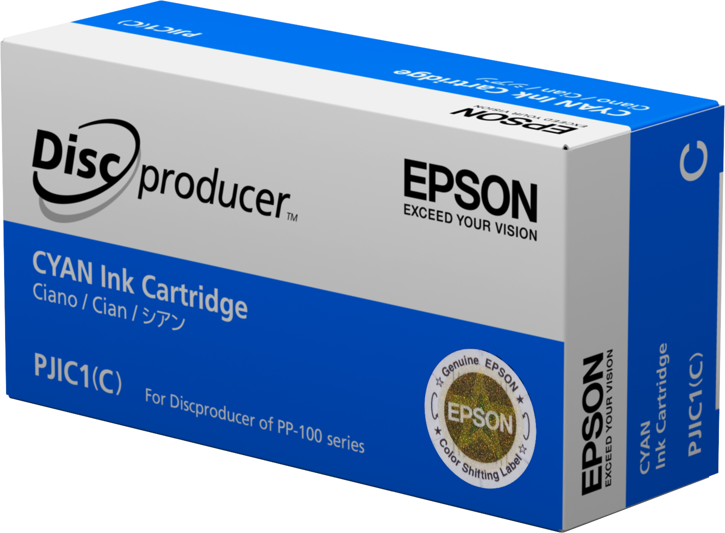 Epson Ink Cartridge, Cyan single pack / cyaan