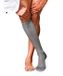 FALKE No. 10 Pure Fil d´Écosse katoen kniekousen heren grijs - maat 43-44
