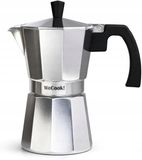 WECOOK Paola Mochapot - Aluminium, 3 Kopjes Espresso, Zilver