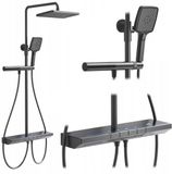 REA Pedro - Doucheset - Titanium - Thermostatisch - 50x48,5x102cm