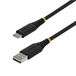 StarTech.com 15cm USB-A naar USB-C Snellaadkabel, 15W 3A, Gevlochten Nylon/TPE Mantel