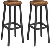 ACAZA Barkrukken Set van 2 - Vintage Bruin - 74,5 cm Zithoogte